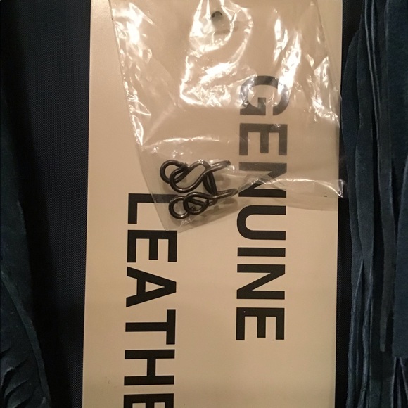 VIA ACCENTI SUEDE FRINGE BLINGY DUSTER JACKET 16W - Picture 9 of 11